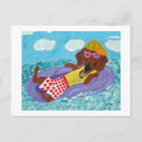 Dachshund Strandfaulenzer