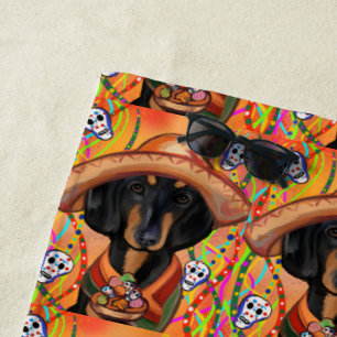 DACHSHUND STRANDTUCH