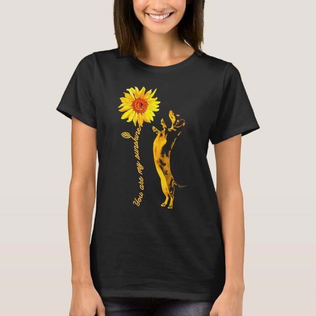 Dachshund Sunshine Funny For Man Woman T-Shirt (Vorderseite)