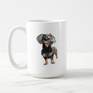 Dachshund-Tasse – Wursthund-Kaffeetasse, Wiener Hu Kaffeetasse