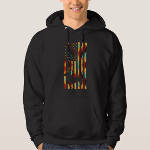 Dachshund Tie Dye Amerikanische Flagge Dachshund Hoodie