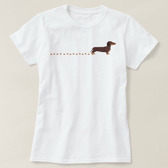 Dachshund Traces Dachshund Top T-Shirt (Design vorne)
