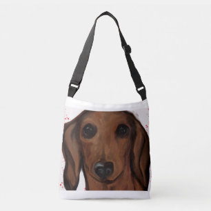DACHSHUND TRAGETASCHEN MIT LANGEN TRÄGERN