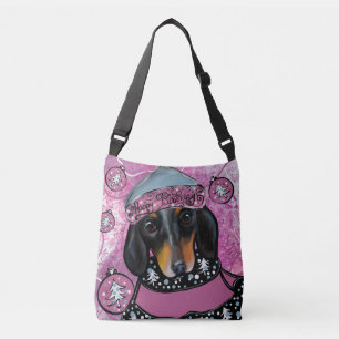 DACHSHUND TRAGETASCHEN MIT LANGEN TRÄGERN