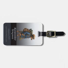 Dachshund Trail Blazer Wanderer Personalisiertes R Gepäckanhänger