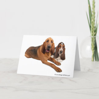 Dachshund-und Bluthund-Freunde Karte