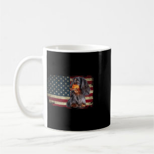 Dachshund USA-Flagge Patriotische Hunde Liebhaber Kaffeetasse
