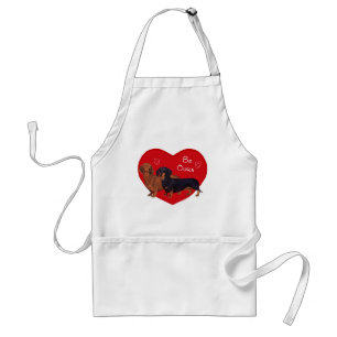 Dachshund Valentinstag Schürze