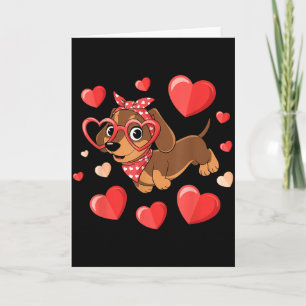Dachshund Valentinstag Wiener Hund Liebhaber Weeni Karte