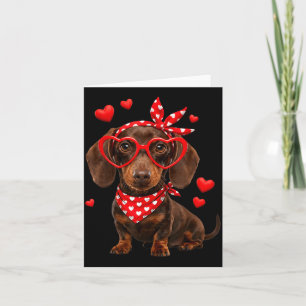 Dachshund Valentinstag Wiener Hund Liebhaber Weeni Karte