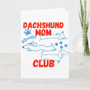 Dachshund-Vater-Club Das Leben ist besser mit Doxi Karte