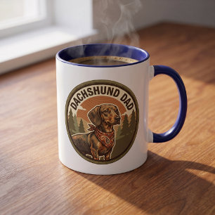 Dachshund-Vater-Kaffeetasse Wiener-Hund-Vater-Ge Tasse