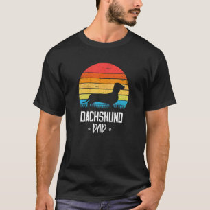 Dachshund-Vater Retro Vintage T-Shirt