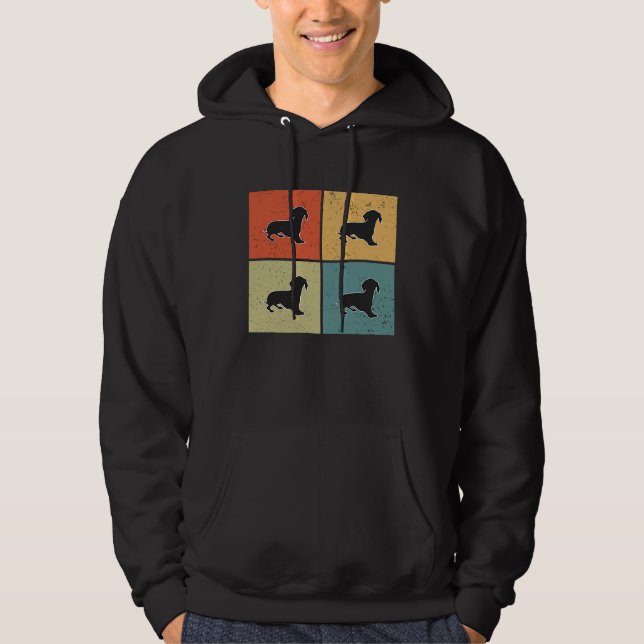 Dachshund Vintage  2 Hoodie (Vorderseite)