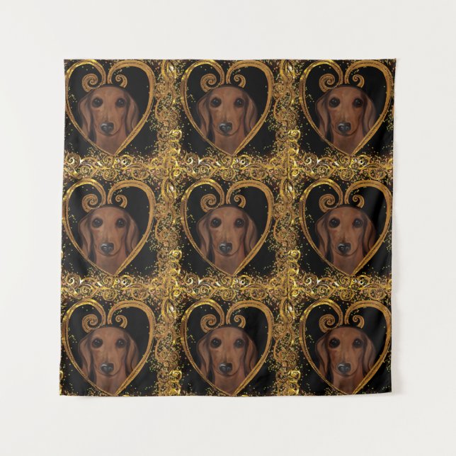 DACHSHUND   WANDTEPPICH (Vorderseite)