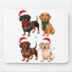 Dachshund Weihnachten Hundemutter Liebhaber Weihna Mousepad