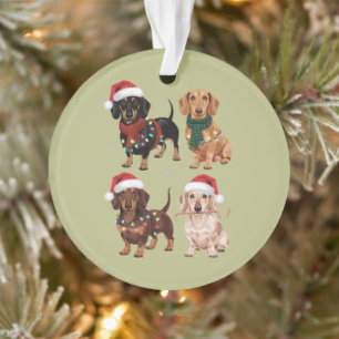Dachshund Weihnachten Hundemutter Liebhaber Weihna Ornament