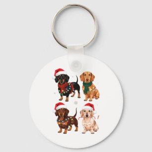 Dachshund Weihnachten Hundemutter Liebhaber Weihna Schlüsselanhänger