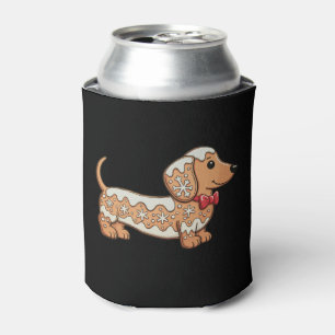 Dachshund Weihnachten Lebkuchen Wiener Hund  Dosenkühler