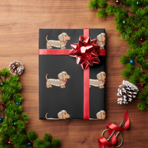 Dachshund Weihnachten Lebkuchen Wiener Hund Geschenkpapier
