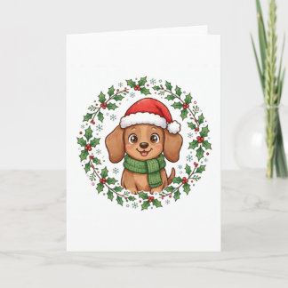 Dachshund-Weihnachtskarte — Santa Doxie Karte