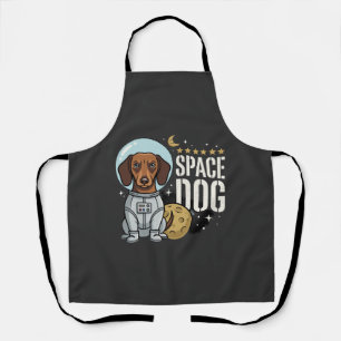 Dachshund Weltraum Hund Astronaut Vektor Schürze
