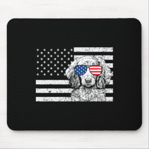 Dachshund Wiener Dog 4. Juli US-amerikanische Flag Mousepad