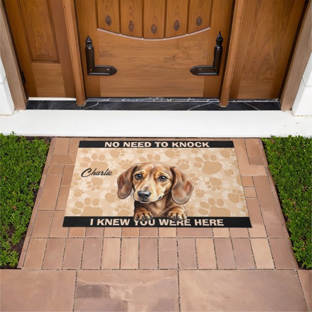 DACHSHUND WIENER DOG FUßMATTE (Außenbereich)