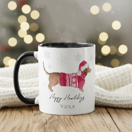Dachshund Wiener Dog Holiday Season Tasse
