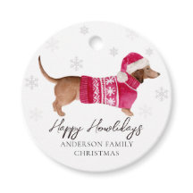 Dachshund Wiener Hund Aquarell Haustier Winterurla