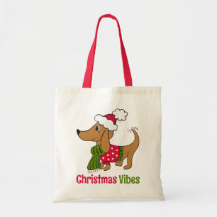 Dachshund Winter Weihnachten Hund Tragetasche