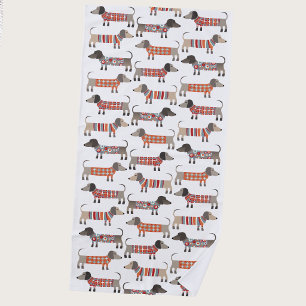 Dachshund Wurst Hund Strandtuch