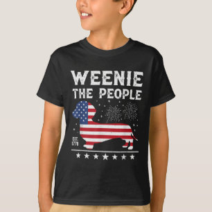 Dachshund Würstchen Die Leute Lustige Amerikanisch T-Shirt