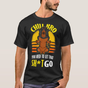 Dachshund Yoga Chill Bruder T-Shirt
