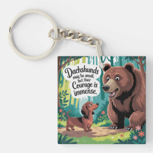 Dachshunde können klein sein schlüsselanhänger