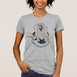 Dachshundjagdhunde Frauen der Liebe I die T-Shirt
