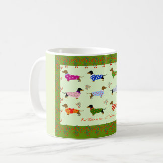 Dachshunds Christmas mug Kaffeetasse