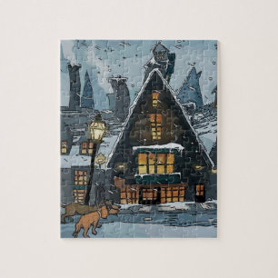 Dachshunds im Weihnachtsstil Puzzle