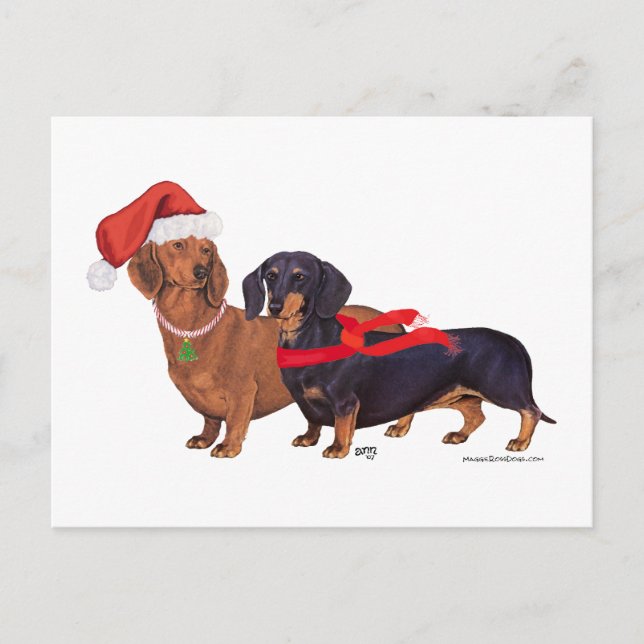 Dachshunds Weihnachten (Vorderseite)