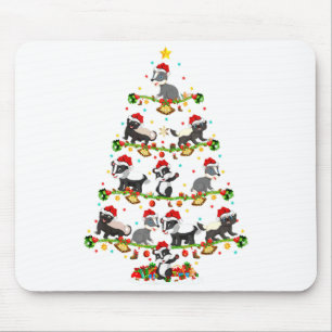 Dachslichter Weihnachten Santa Dachs Weihnachtsbau Mousepad
