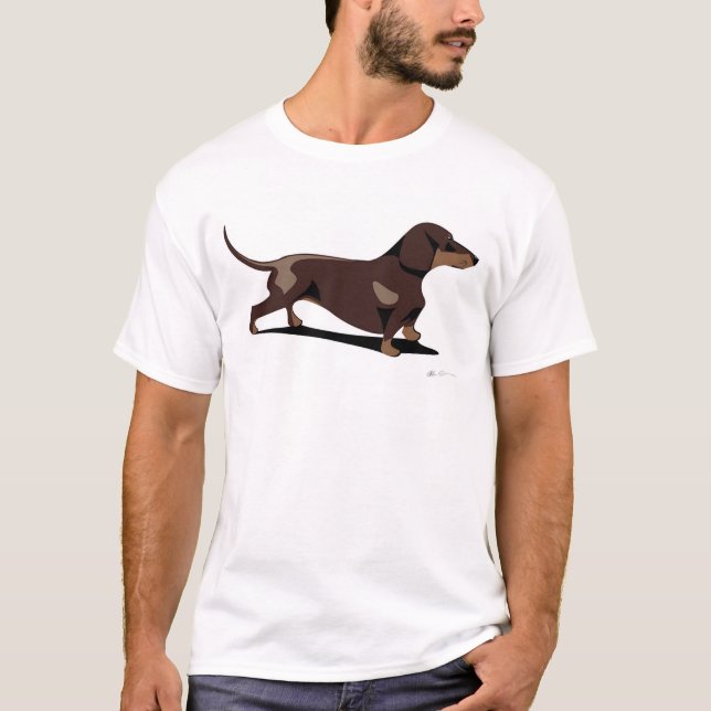 Dachsmania Dackel-Kleid T-Shirt (Vorderseite)