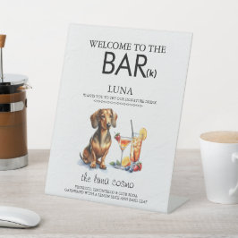 Dachsund Bar Sockelschild