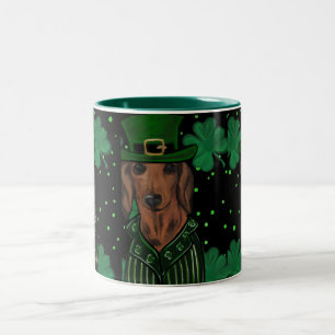 DACHSUND ZWEIFARBIGE TASSE