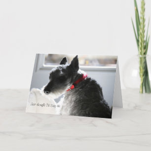 Dachte gerade, dass ich hallo sagen würde karte