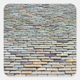 Dachziegel Quadratischer Aufkleber