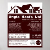 Dachziegel, Roofer, Dachdeckerwerbung