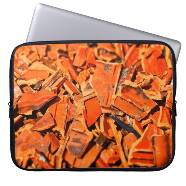 Dachziegel, rote Dachpaneele Laptopschutzhülle (Vorderseite)