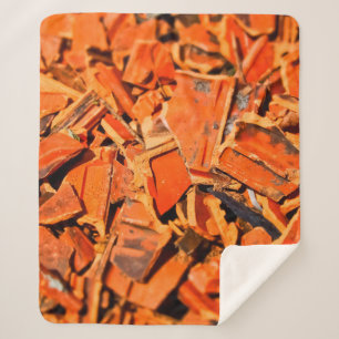 Dachziegel, rote Dachpaneele Sherpadecke