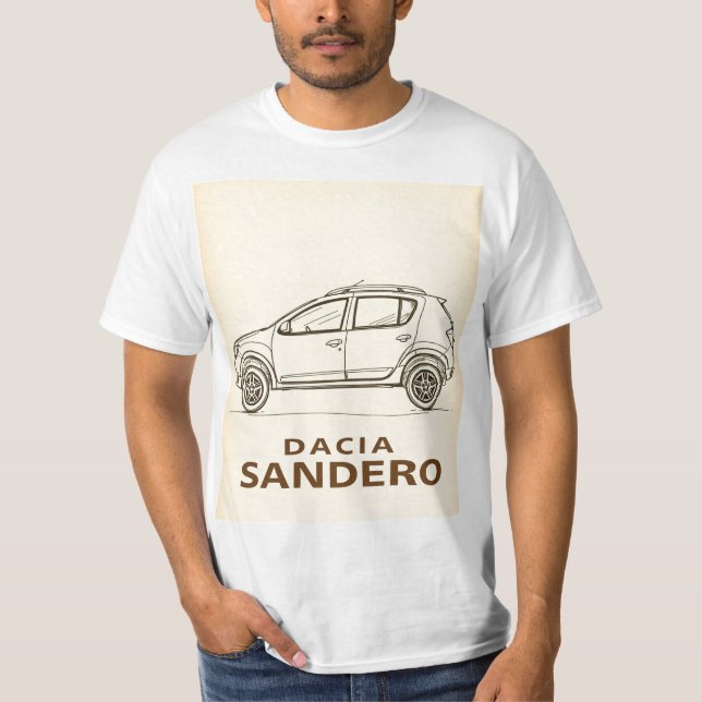 Dacia Sandero: Simple, Smart, and Stylish T-Shirt (Vorderseite)