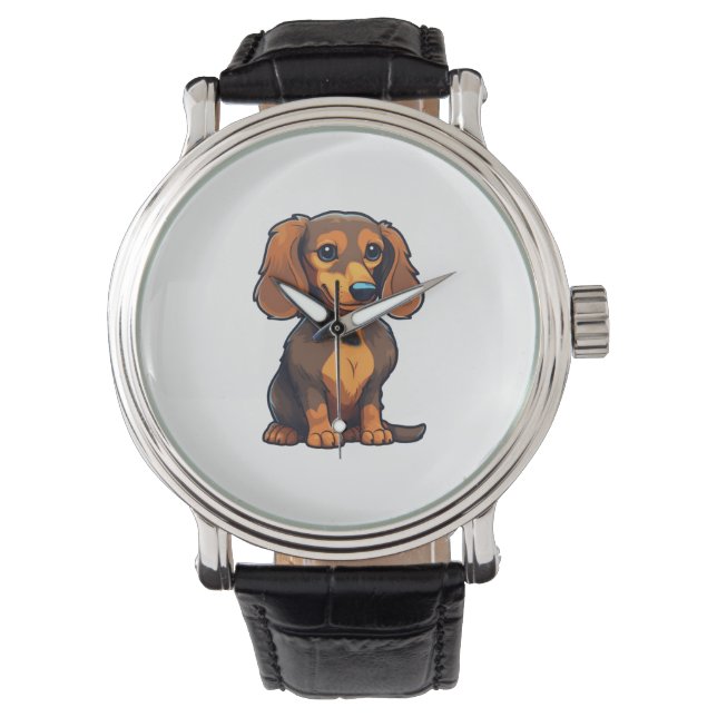 DACKEL 3 ARMBANDUHR (Vorderseite)